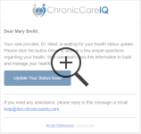 Health Status Update Reminder Email